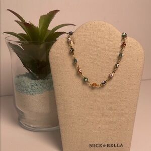 Colorful Evil Eye Bracelet 2” Extension 18K Waterproof